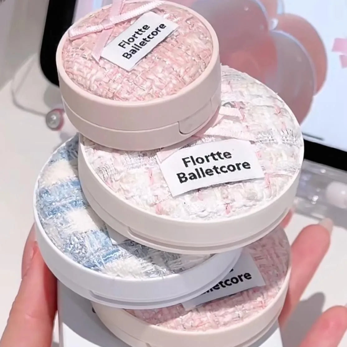 FLORTTE Makeup Base Ballet Soft Vegan Liquid Foundation Air Cushion BB CC Cream Oil Control & Holding Base De Maquillaje